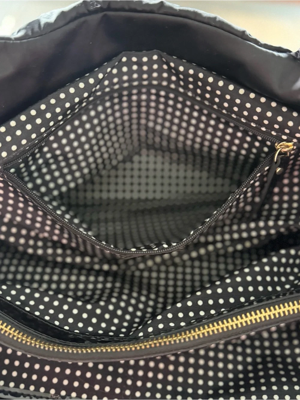Kate Spade Nylon Quilted Shoulder Bag - Black